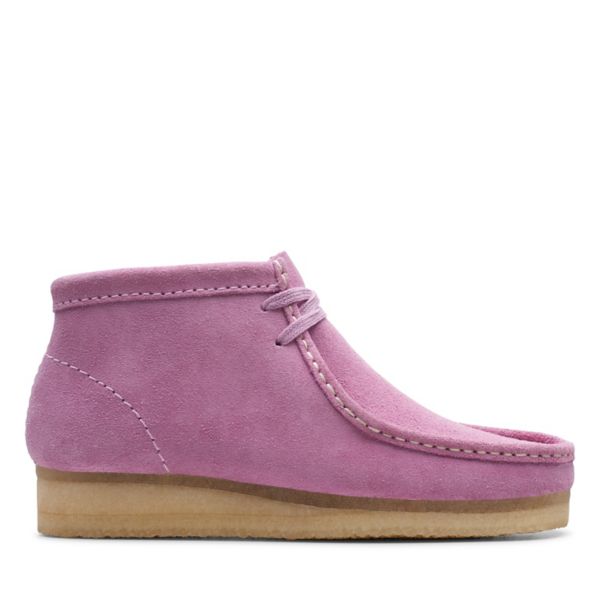 Clarks Womens Wallabee Boot Ankle Boots Lavender | CA-1025793